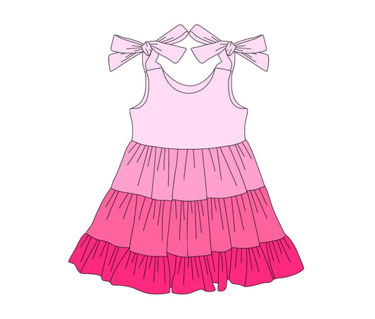 3.14GSD2184 colorful suspender dress
