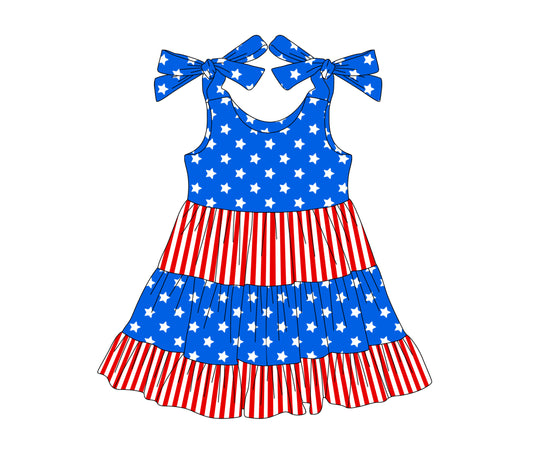 3.14GSD2185 National Day Star Suspender Dress
