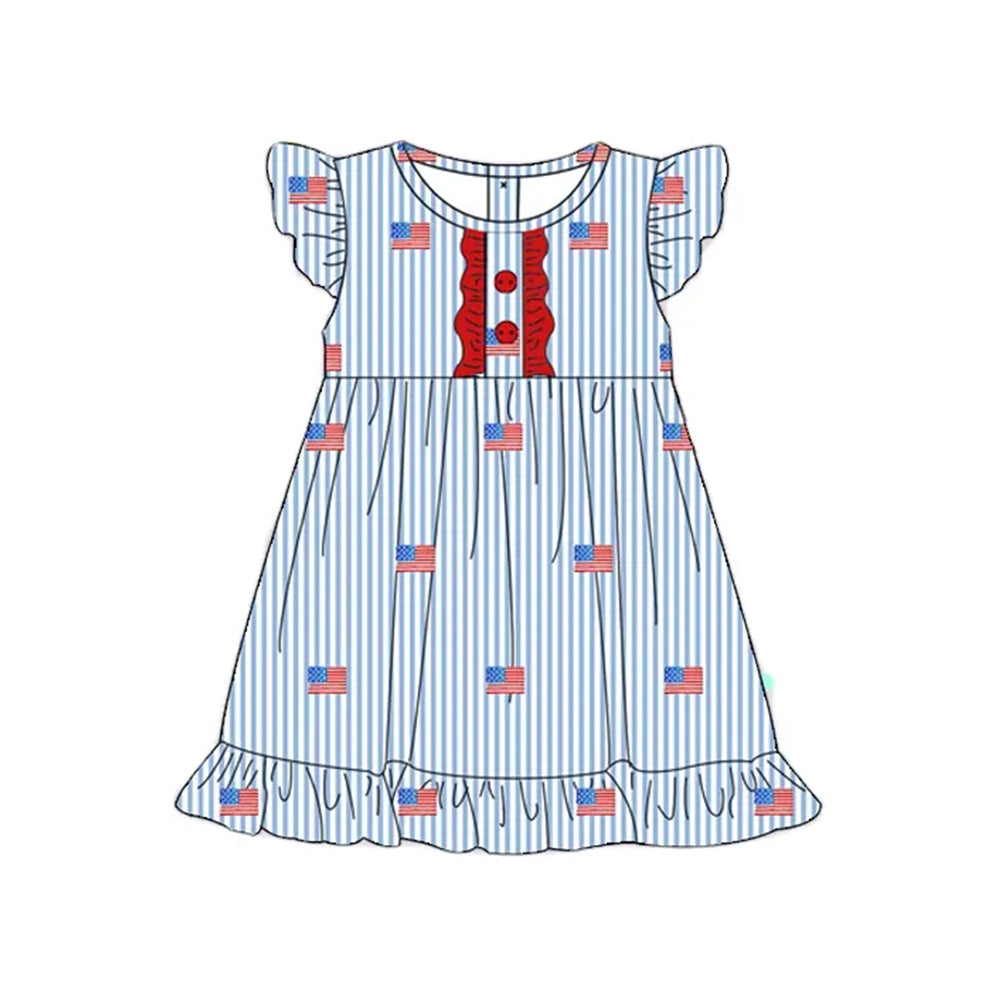 3.18 GSD2196 National Day flying sleeve dress