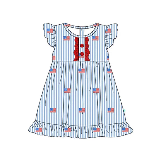 3.18 GSD2196 National Day flying sleeve dress