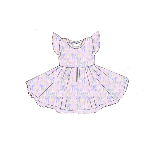 3.6GSD2204 Pink flying sleeve dress