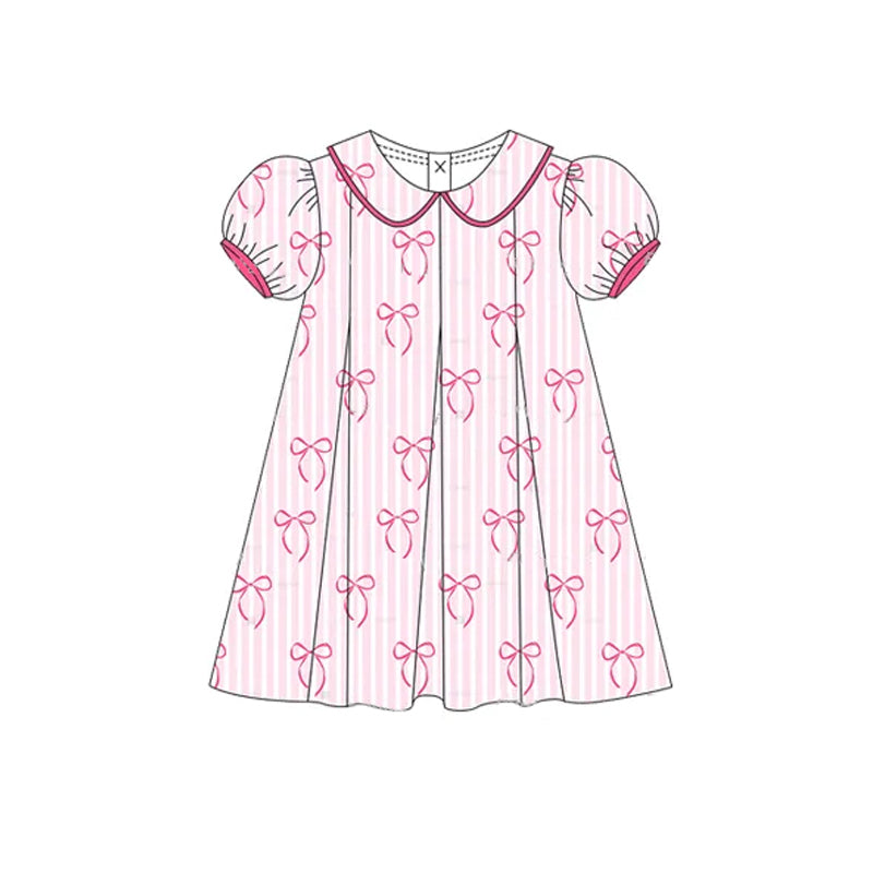 3.6GSD2211 Short-sleeved bow dress