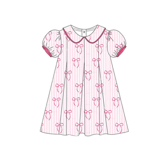 3.6GSD2211 Short-sleeved bow dress