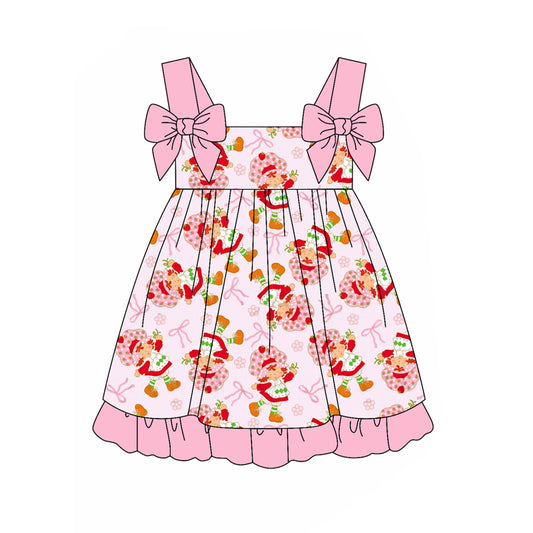 3.6GSD2213 cartoon pink dress