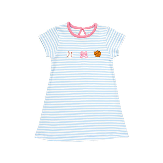 3.8GSD2220 Striped Baseball Dress