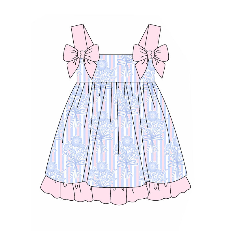 3.20GSD2264 Bowknot suspender dress