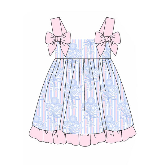 3.20GSD2264 Bowknot suspender dress