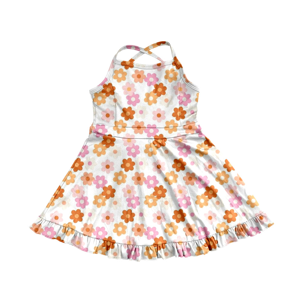3.21GSD2282 Orange Flower Dress