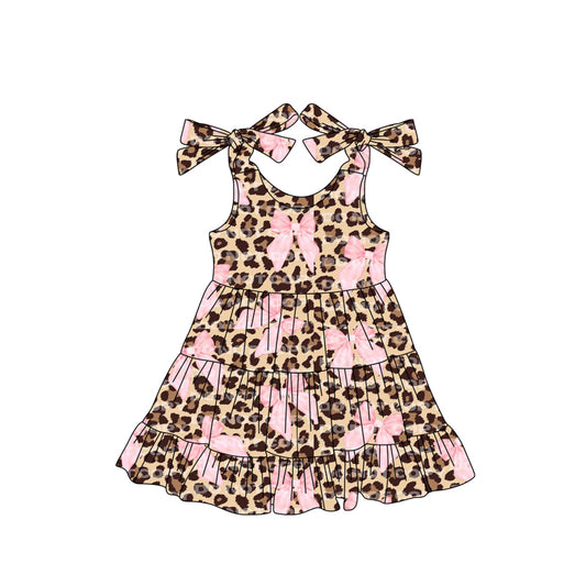 3.21GSD2300 Leopard print bow dress