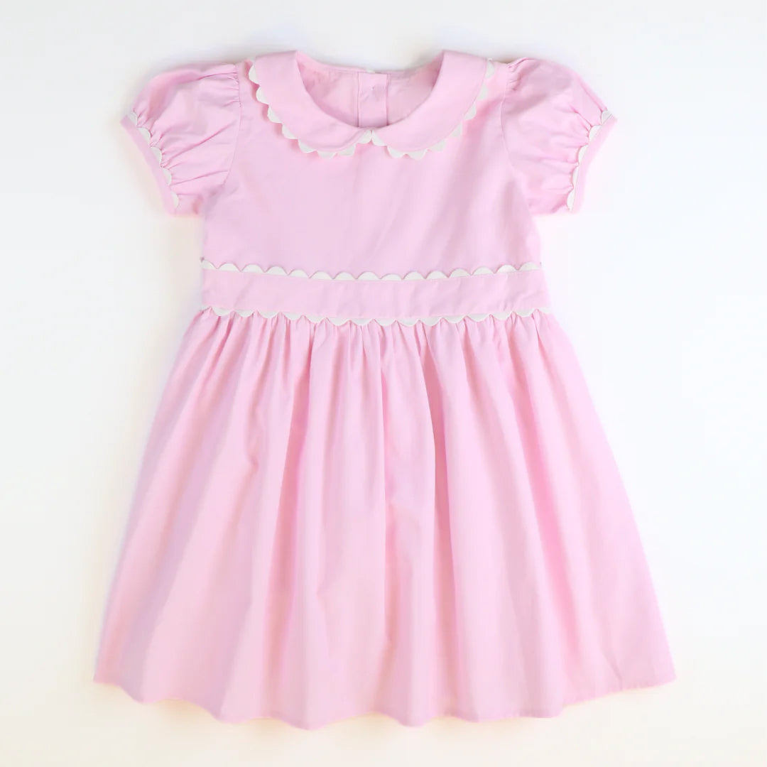 3.22GSD2317 Girls pink dress