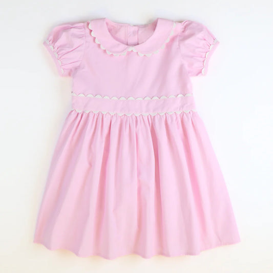 3.22GSD2317 Girls pink dress