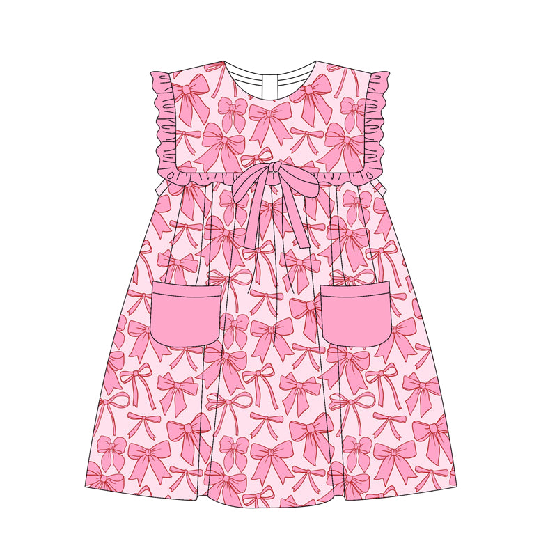 3.22GSD2321 Pink Bow Color Dress