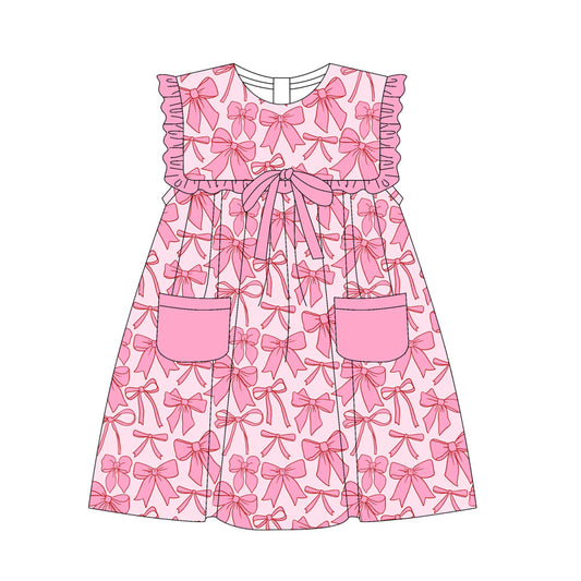 3.22GSD2321 Pink Bow Color Dress
