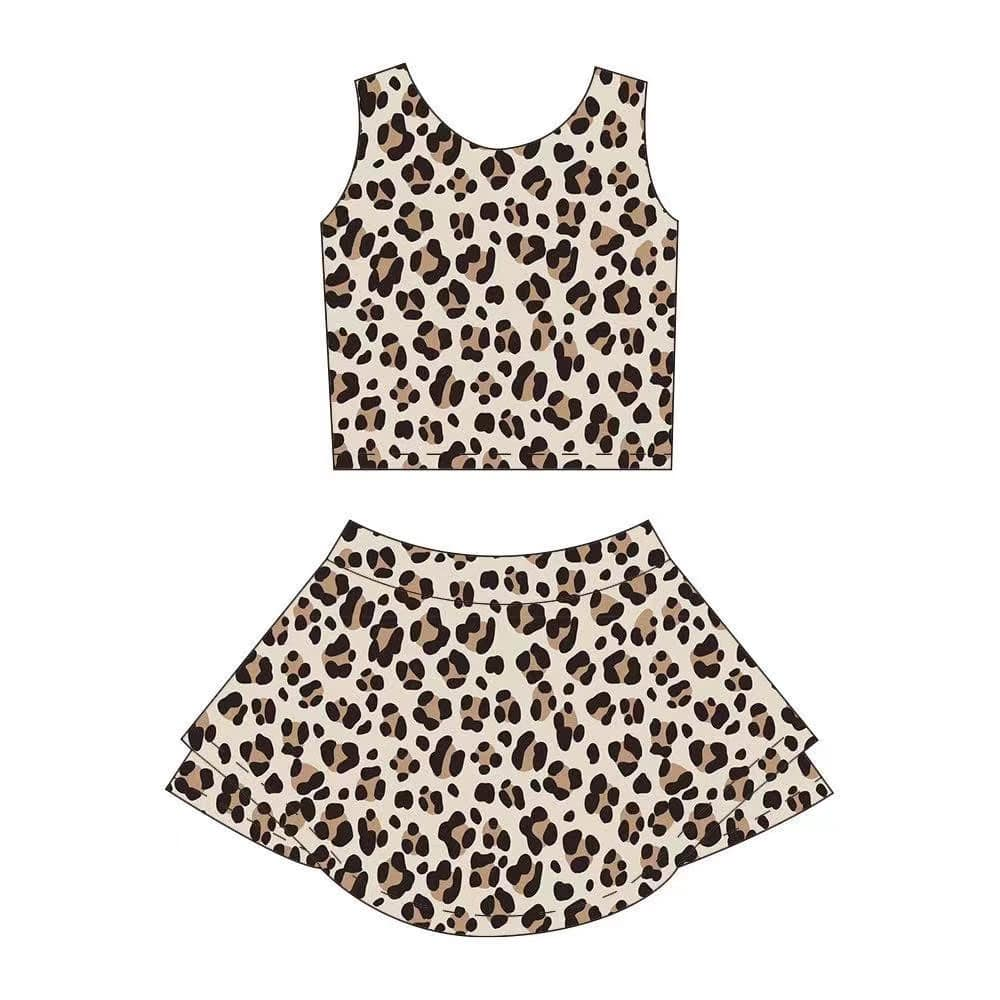 3.25GSD2327 Leopard print yoga suit