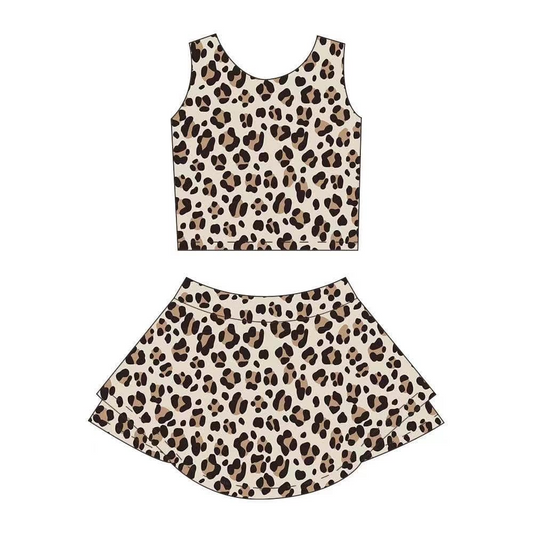3.25GSD2327 Leopard print yoga suit
