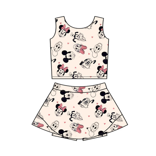 3.25GSD2335 Mickey cartoon girl yoga set