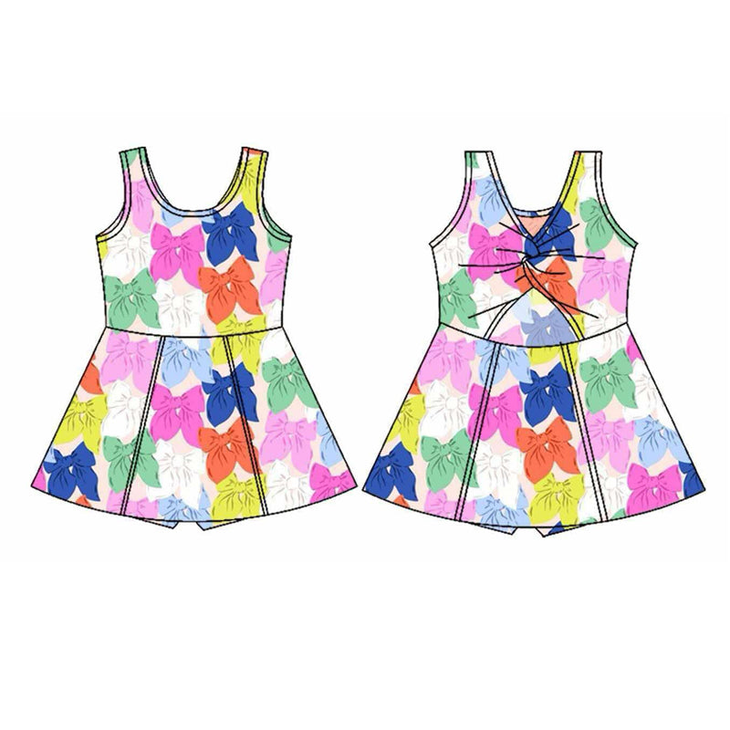 3.25GSD2339 Colorful Bow Yoga Dress