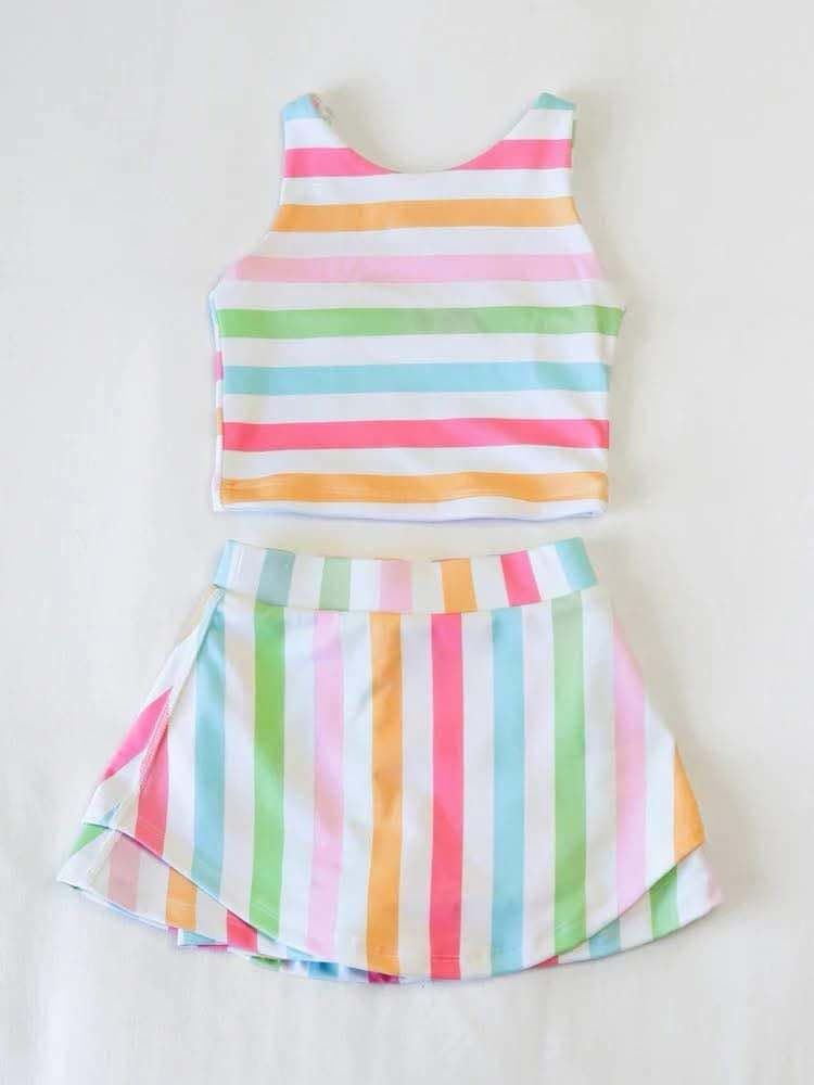 3.19GSD2348 Striped Yoga Set