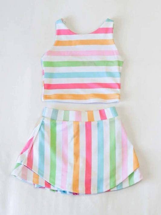 3.19GSD2348 Striped Yoga Set