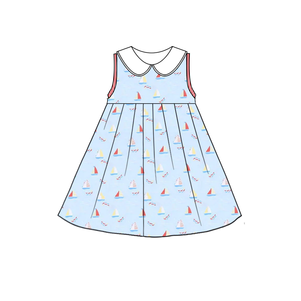 3.28GSD2376 Girls Sleeveless Dress