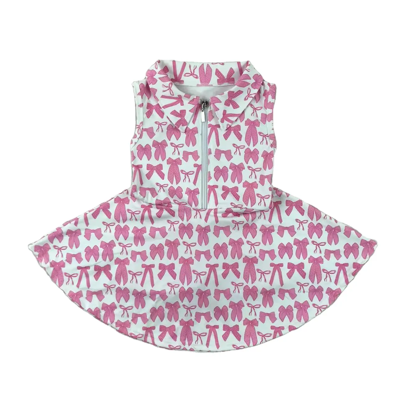 3.28GSD2379 Bowknot Zipper Yoga Suit