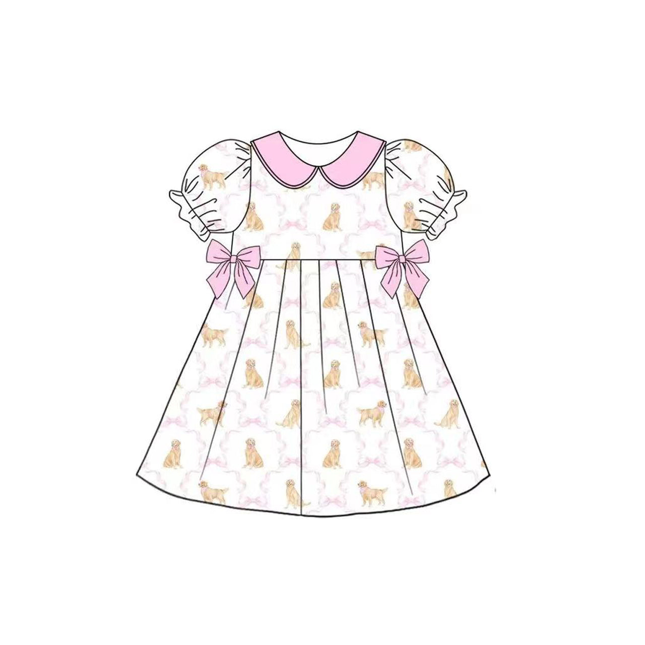 3.27GSD2396 Puppy Bow Dress