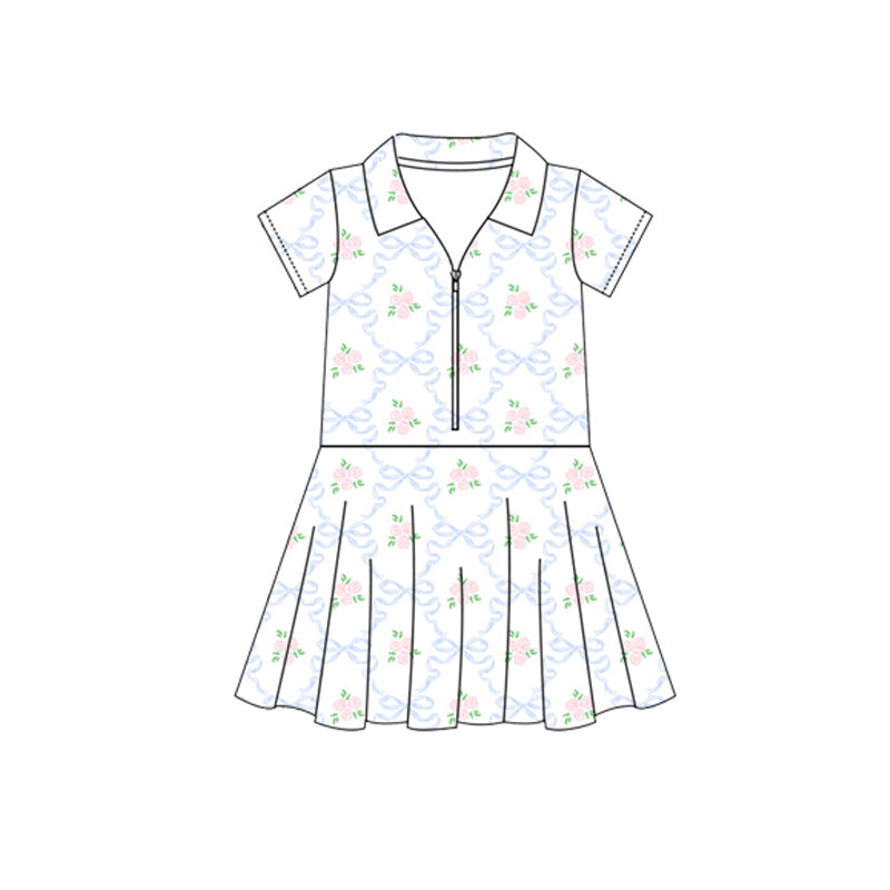 3.27GSD2412 Bowknot Flower Yoga Suit