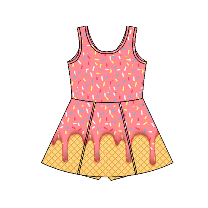 3.29GSD2428 Bright Red Yoga Dress