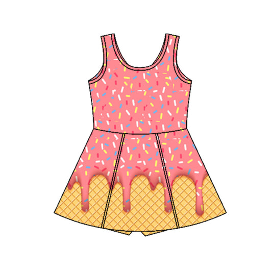 3.29GSD2428 Bright Red Yoga Dress