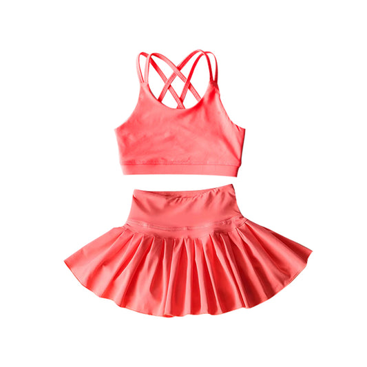 4.3GSD2436 Watermelon Red Yoga Set