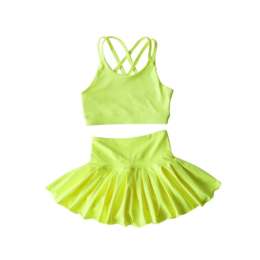 4.3GSD2437 Yellow Yoga Set