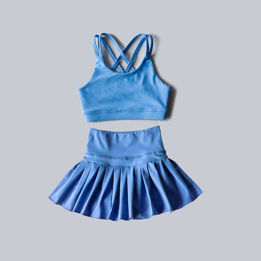 4.3GSD2441 Dark Blue Yoga Set