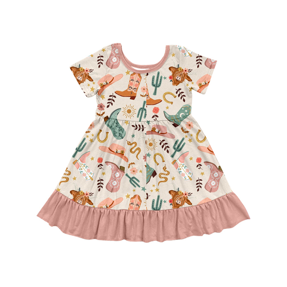 4.3GSD2453 Cactus Short Sleeve Dress