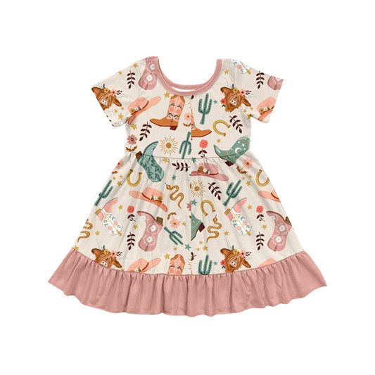 4.3GSD2453 Cactus Short Sleeve Dress