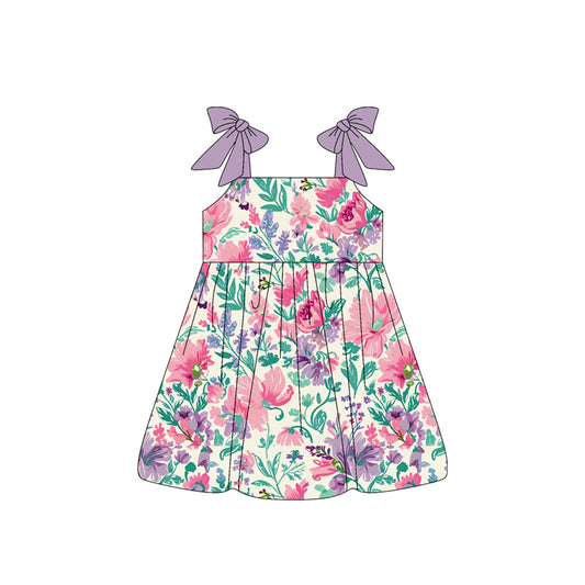 4.4GSD2464 Flower suspender dress