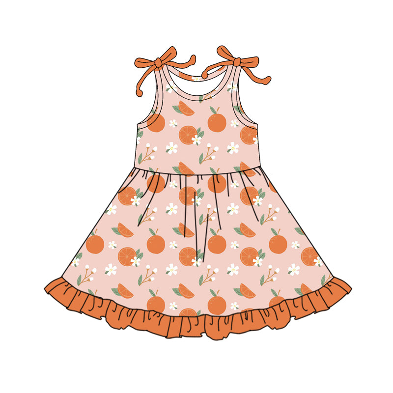 4.8GSD2477 Orange Sling Dress