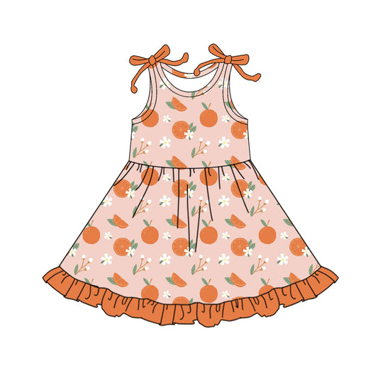 4.8GSD2477 Orange Sling Dress
