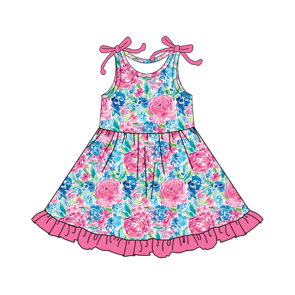 4.14 GSD2509 red flower dress