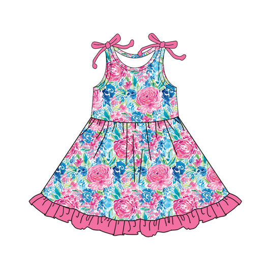 4.14 GSD2509 red flower dress