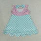 RTS NO MOQ milk silk GSD2516  Baby Girls Cute Blue Lavender Sleeveless Summer Dress