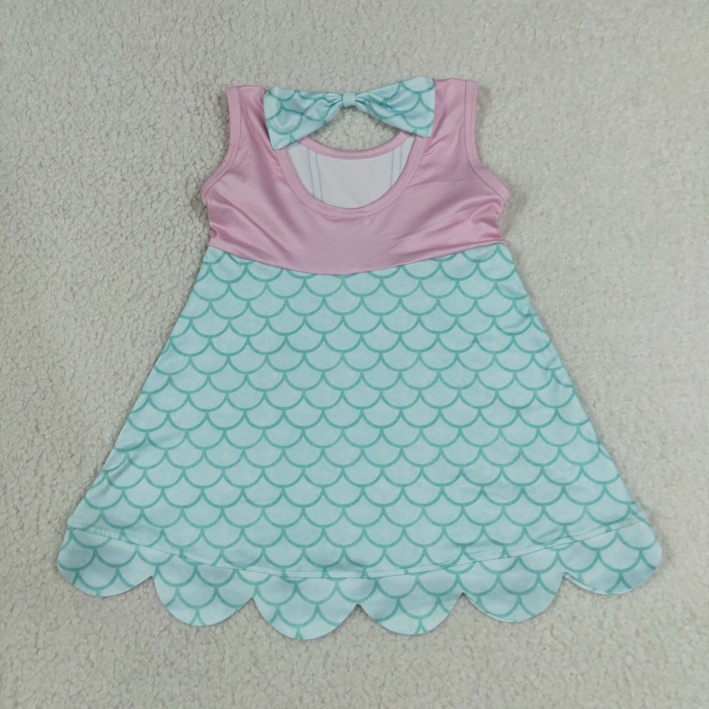 RTS NO MOQ milk silk GSD2516  Baby Girls Cute Blue Lavender Sleeveless Summer Dress