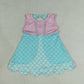 RTS NO MOQ milk silk GSD2516  Baby Girls Cute Blue Lavender Sleeveless Summer Dress