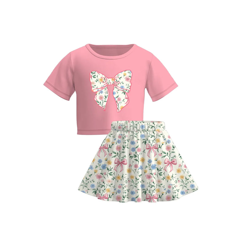 6.4GSD2526 Pink Bow Flower Set