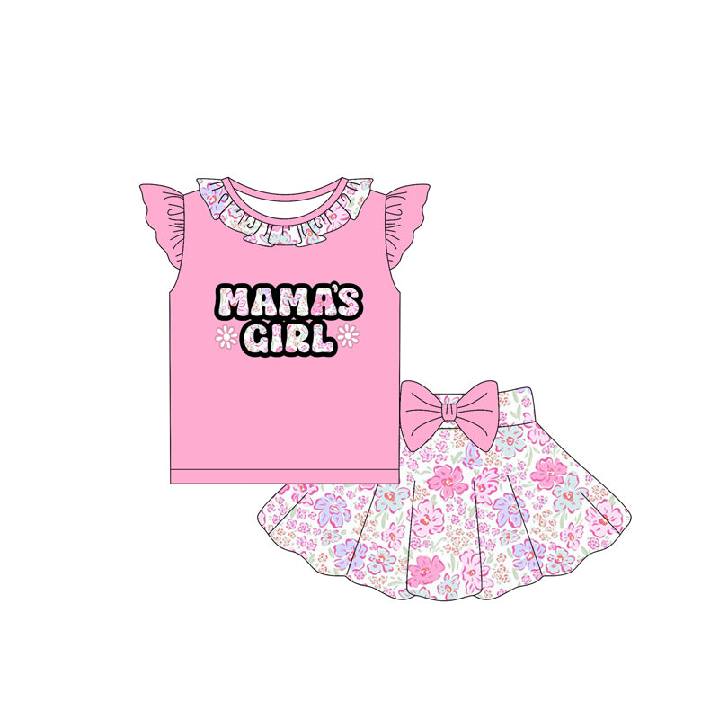 6.4GSD2530 Pink Flower Mom's Girl Set
