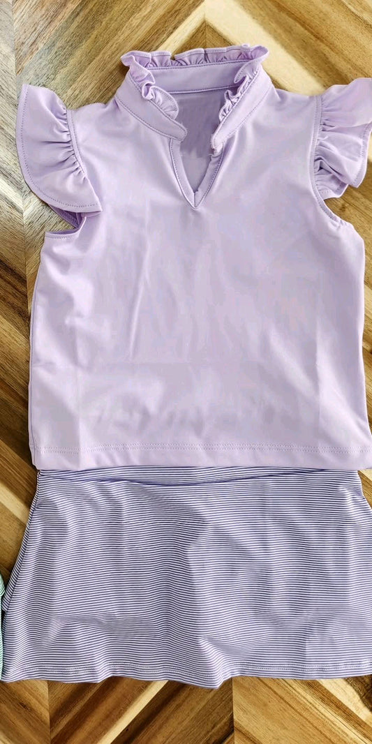 5.1GSD255 Purple Flying Sleeve Summer Suit