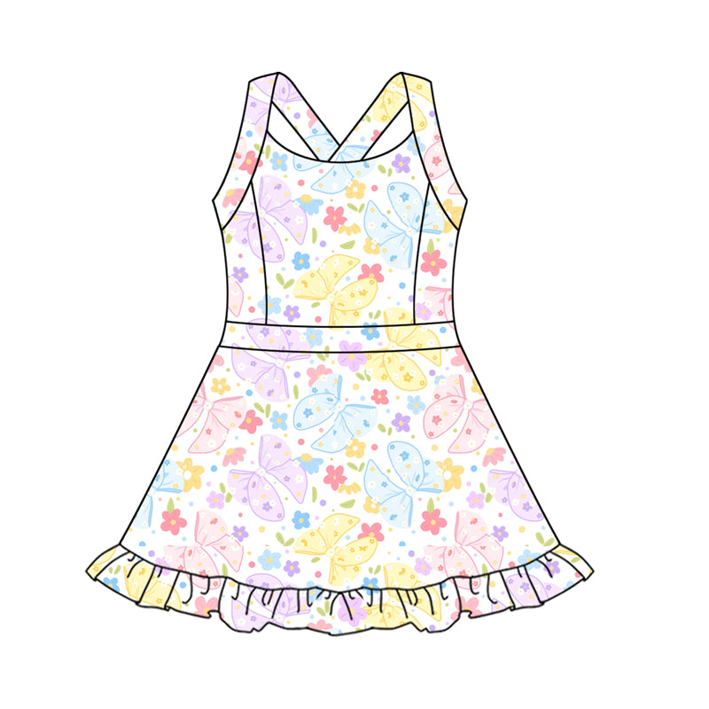 5.10 GSD2565 Colorful butterfly flower yoga dress