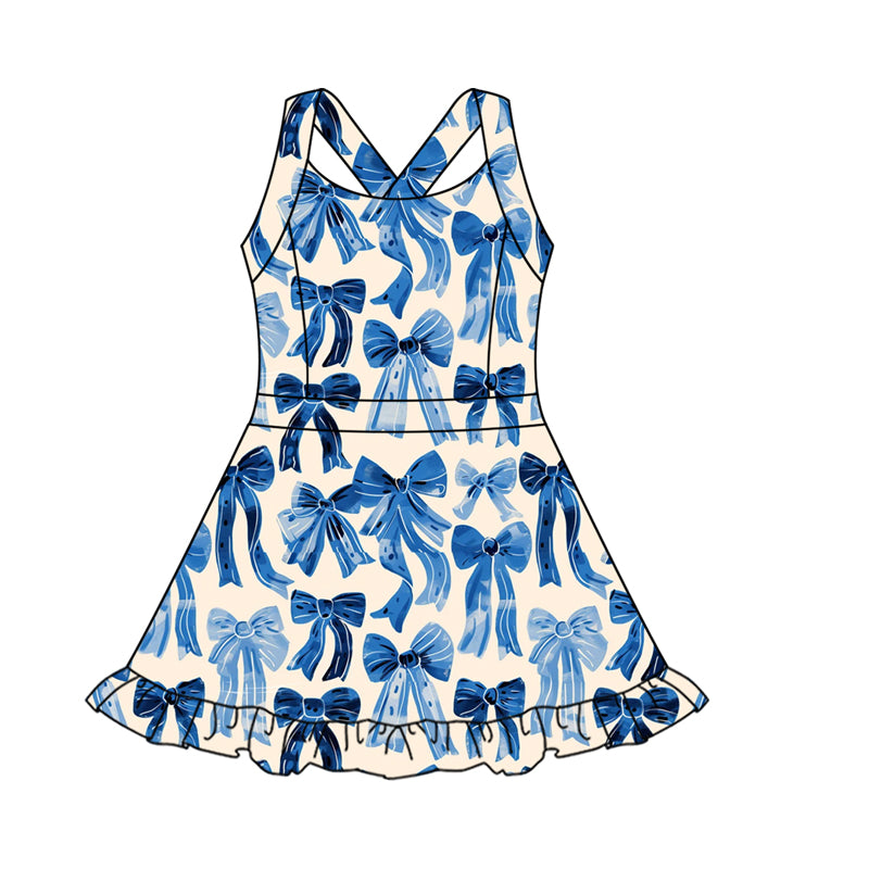 5.10 GSD2566 Blue Bow Yoga Dress