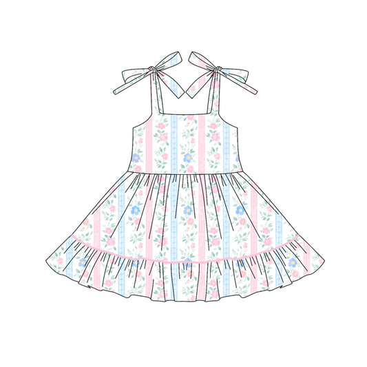 5.22 GSD2589 Pink suspender flower dress