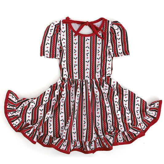 5.27GSD2612 Bow Striped Dress