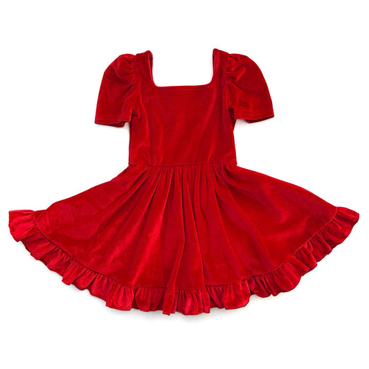 5.27GSD2614 Red short-sleeved dress